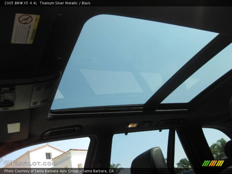 Titanium Silver Metallic / Black 2005 BMW X5 4.4i