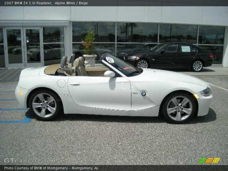 Alpine White / Beige 2007 BMW Z4 3.0i Roadster