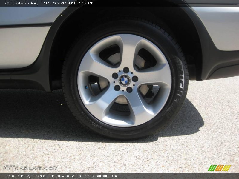 Titanium Silver Metallic / Black 2005 BMW X5 4.4i