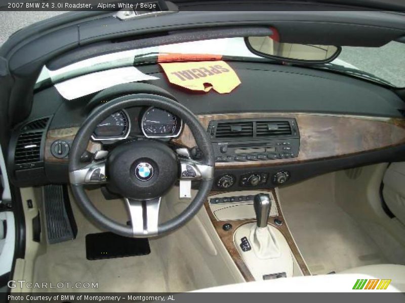 Alpine White / Beige 2007 BMW Z4 3.0i Roadster