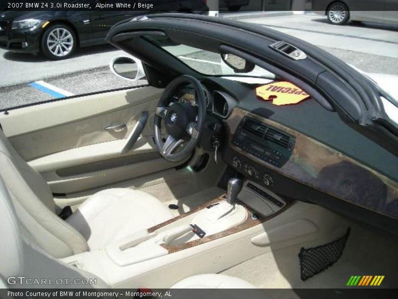 Alpine White / Beige 2007 BMW Z4 3.0i Roadster