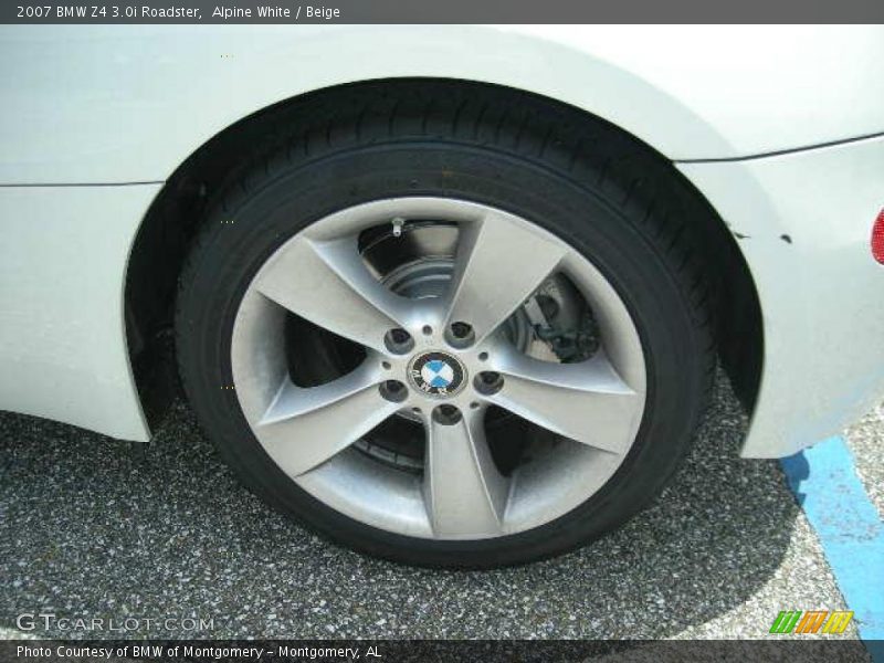 Alpine White / Beige 2007 BMW Z4 3.0i Roadster