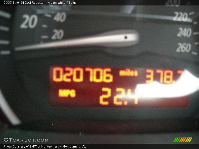 Alpine White / Beige 2007 BMW Z4 3.0i Roadster