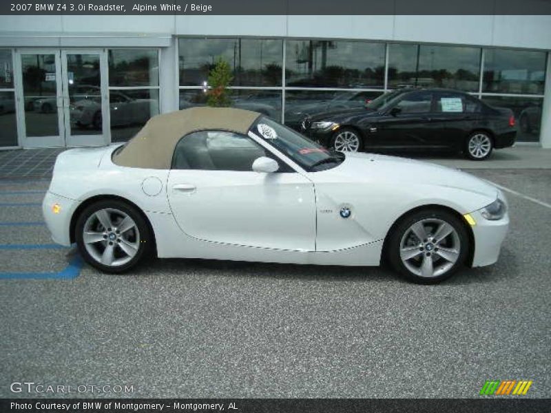 Alpine White / Beige 2007 BMW Z4 3.0i Roadster