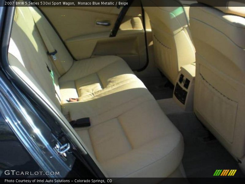Monaco Blue Metallic / Beige 2007 BMW 5 Series 530xi Sport Wagon