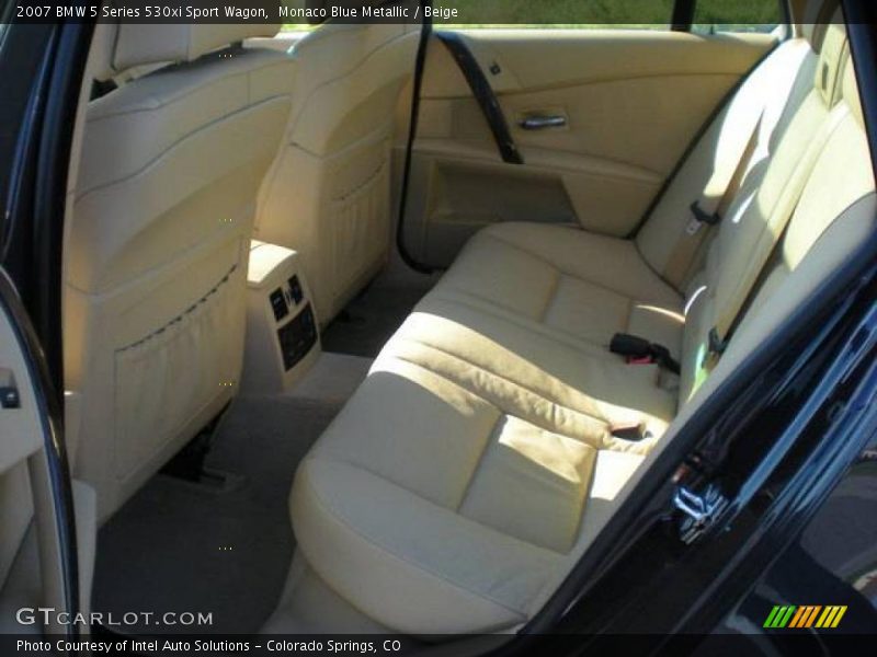 Monaco Blue Metallic / Beige 2007 BMW 5 Series 530xi Sport Wagon