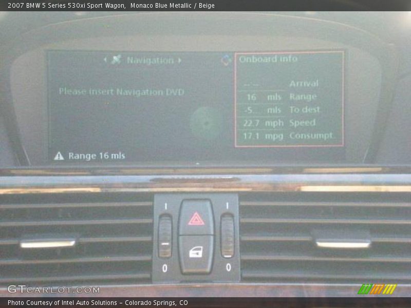 Monaco Blue Metallic / Beige 2007 BMW 5 Series 530xi Sport Wagon