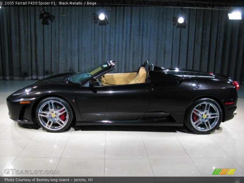 Black Metallic / Beige 2005 Ferrari F430 Spider F1