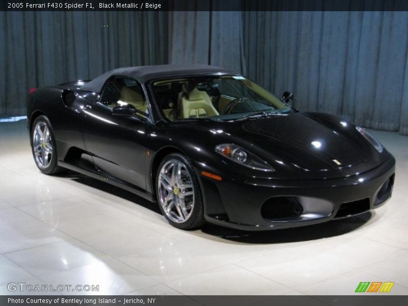 Black Metallic / Beige 2005 Ferrari F430 Spider F1