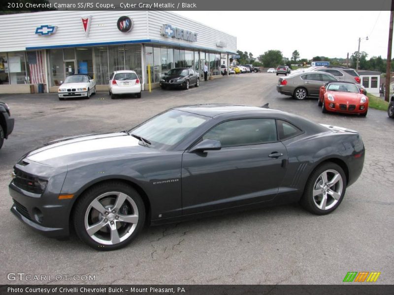 Cyber Gray Metallic / Black 2010 Chevrolet Camaro SS/RS Coupe