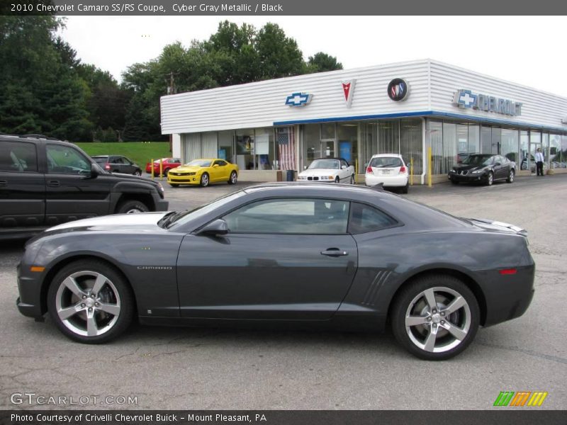 Cyber Gray Metallic / Black 2010 Chevrolet Camaro SS/RS Coupe
