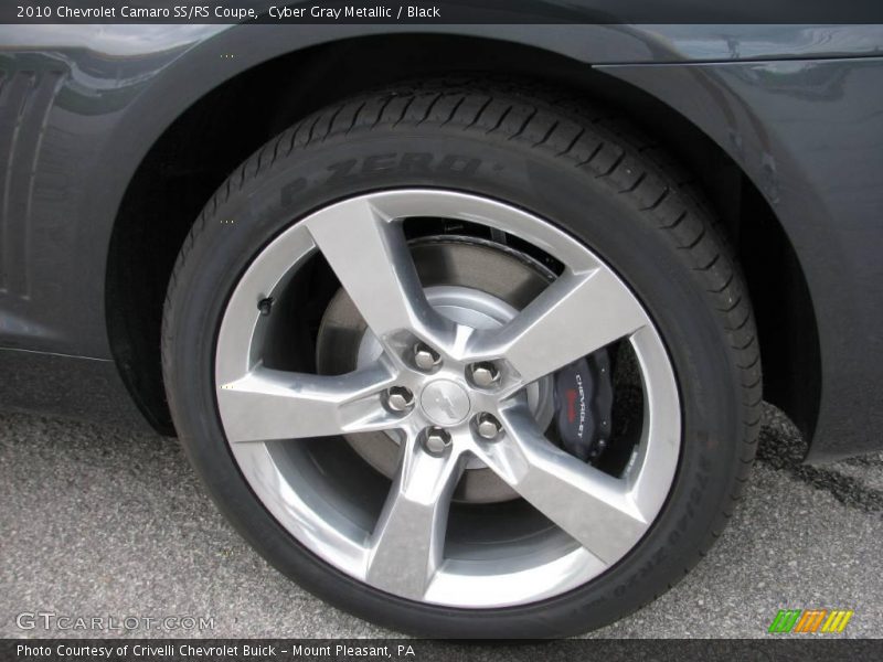 Cyber Gray Metallic / Black 2010 Chevrolet Camaro SS/RS Coupe