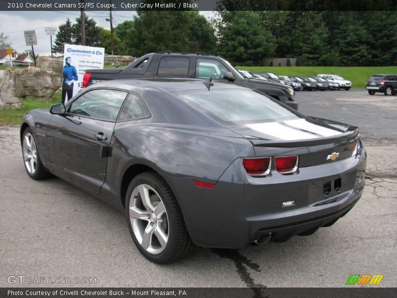Cyber Gray Metallic / Black 2010 Chevrolet Camaro SS/RS Coupe