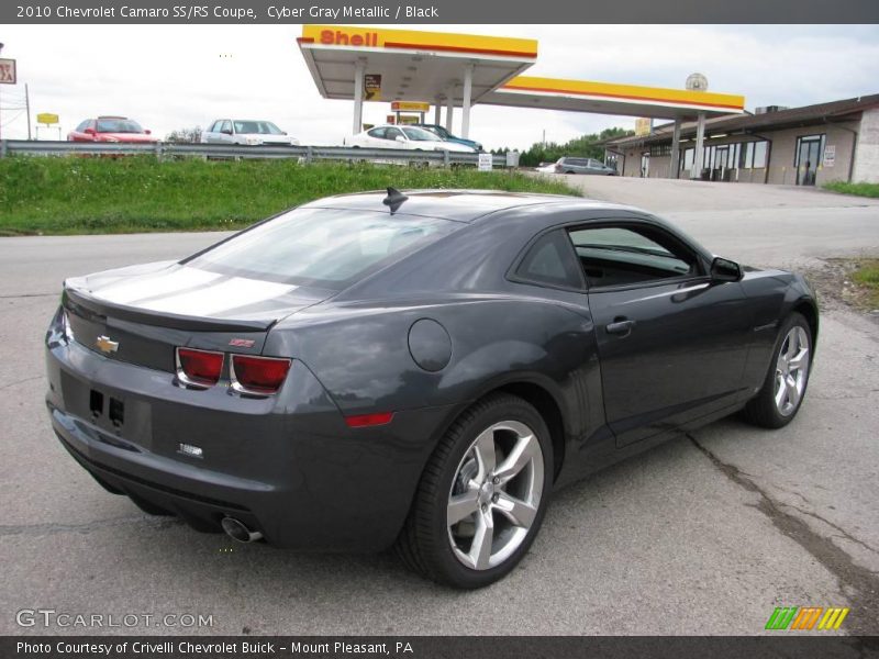 Cyber Gray Metallic / Black 2010 Chevrolet Camaro SS/RS Coupe