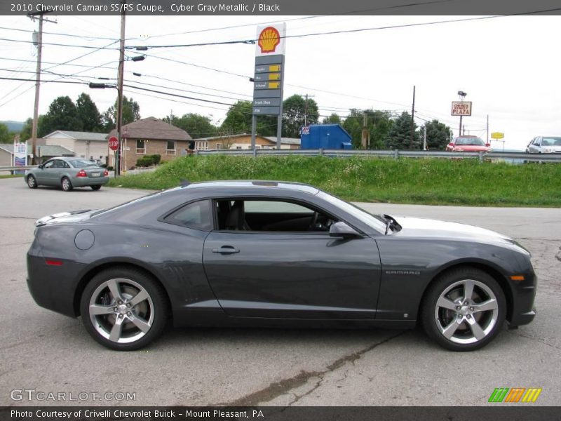 Cyber Gray Metallic / Black 2010 Chevrolet Camaro SS/RS Coupe
