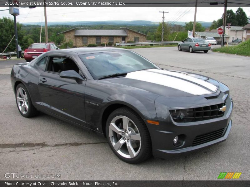 Cyber Gray Metallic / Black 2010 Chevrolet Camaro SS/RS Coupe