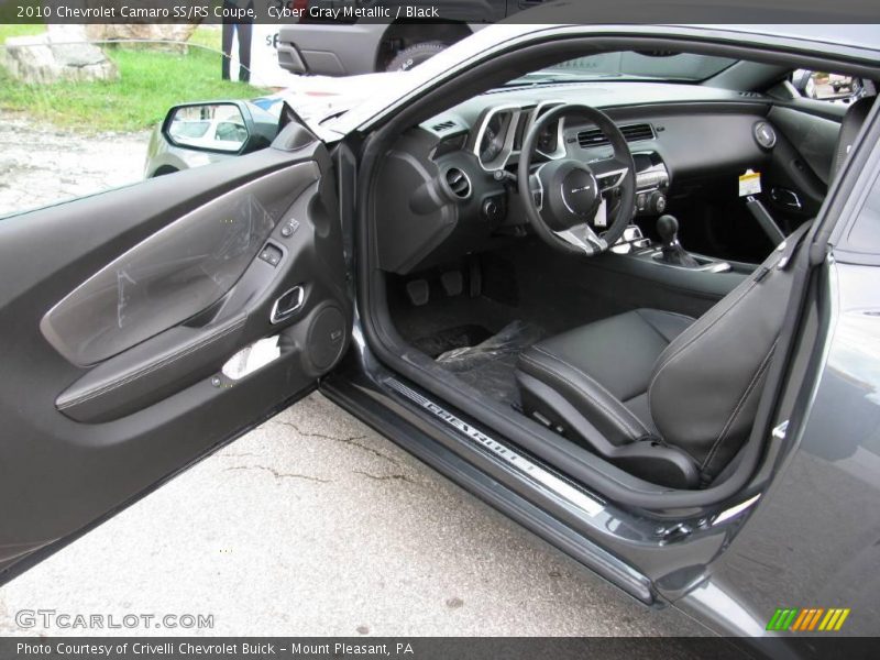 Cyber Gray Metallic / Black 2010 Chevrolet Camaro SS/RS Coupe
