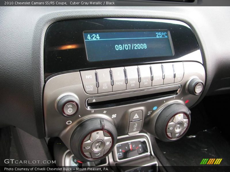 Cyber Gray Metallic / Black 2010 Chevrolet Camaro SS/RS Coupe