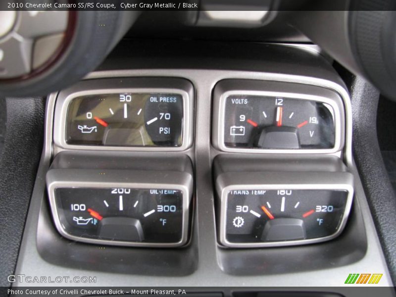 Cyber Gray Metallic / Black 2010 Chevrolet Camaro SS/RS Coupe