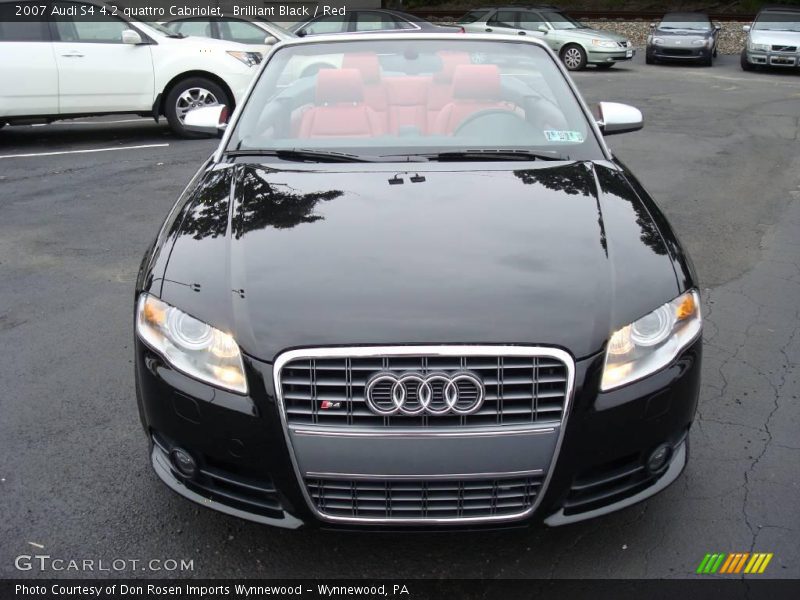 Brilliant Black / Red 2007 Audi S4 4.2 quattro Cabriolet