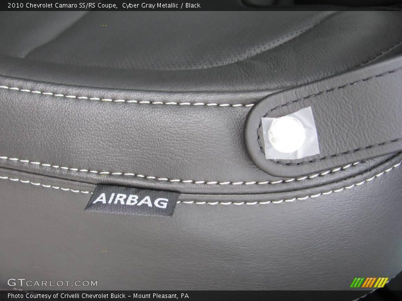 Cyber Gray Metallic / Black 2010 Chevrolet Camaro SS/RS Coupe
