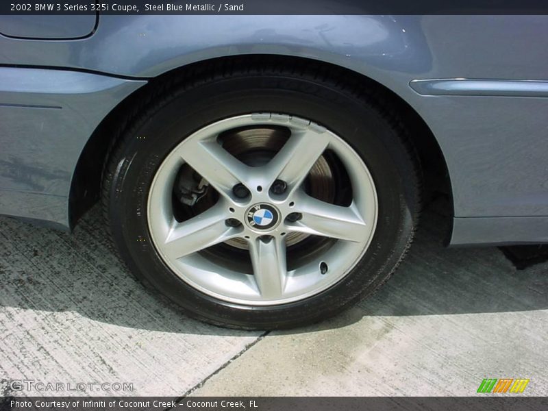 Steel Blue Metallic / Sand 2002 BMW 3 Series 325i Coupe