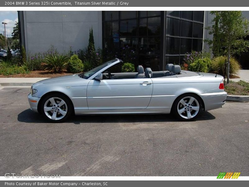 Titanium Silver Metallic / Grey 2004 BMW 3 Series 325i Convertible