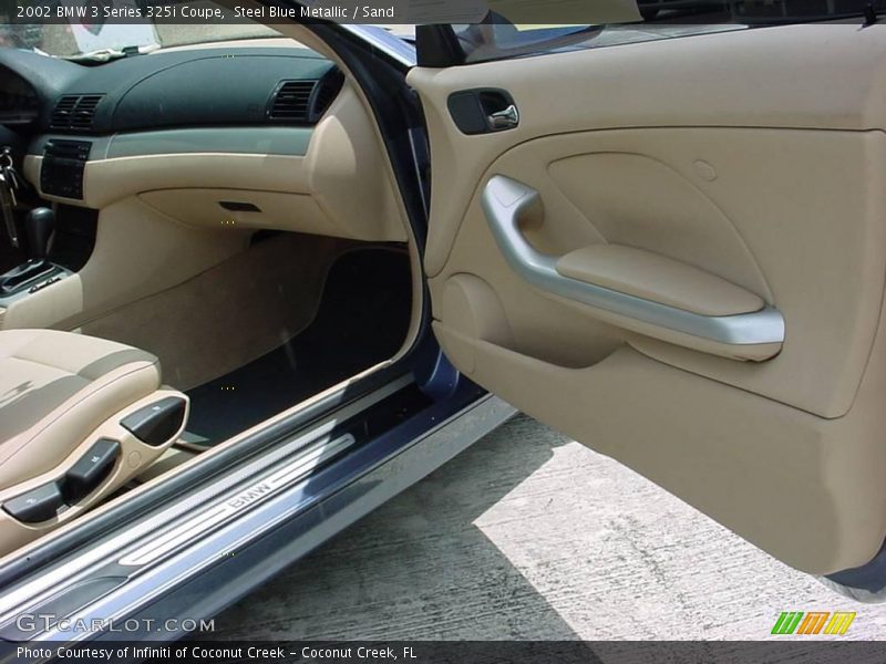 Steel Blue Metallic / Sand 2002 BMW 3 Series 325i Coupe