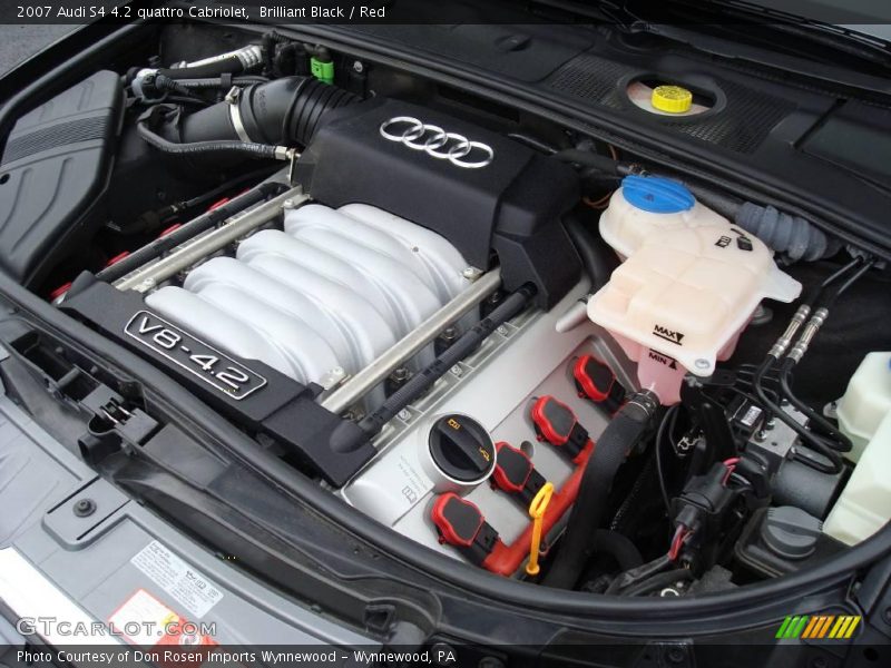 Brilliant Black / Red 2007 Audi S4 4.2 quattro Cabriolet