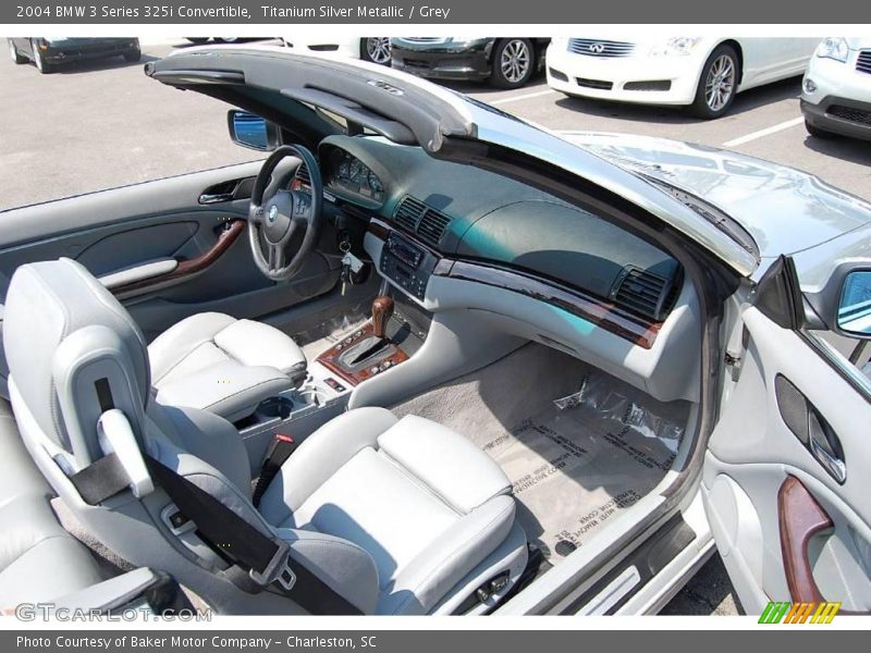 Titanium Silver Metallic / Grey 2004 BMW 3 Series 325i Convertible
