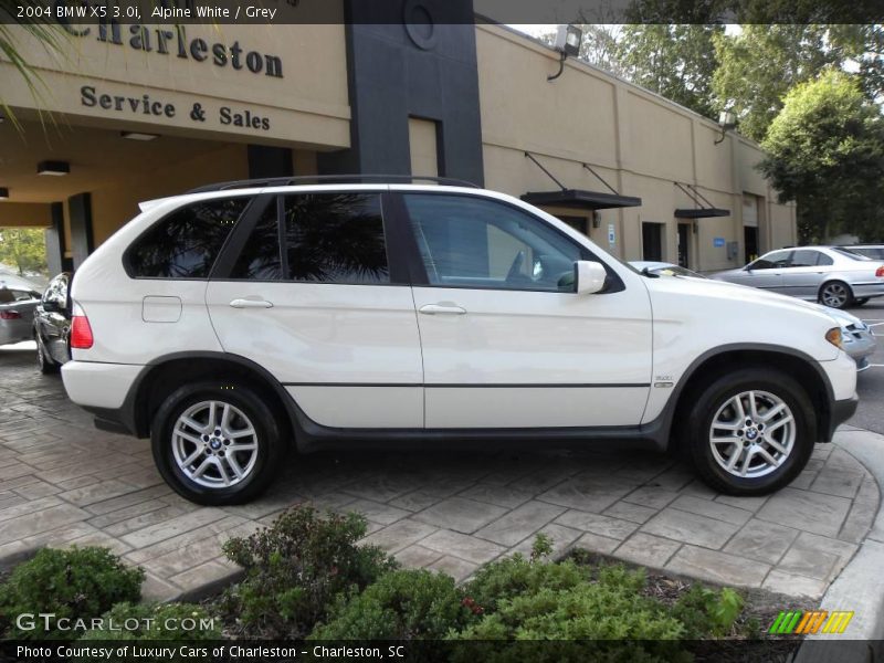Alpine White / Grey 2004 BMW X5 3.0i