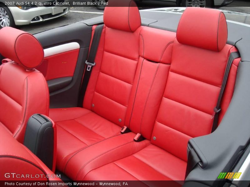 Brilliant Black / Red 2007 Audi S4 4.2 quattro Cabriolet