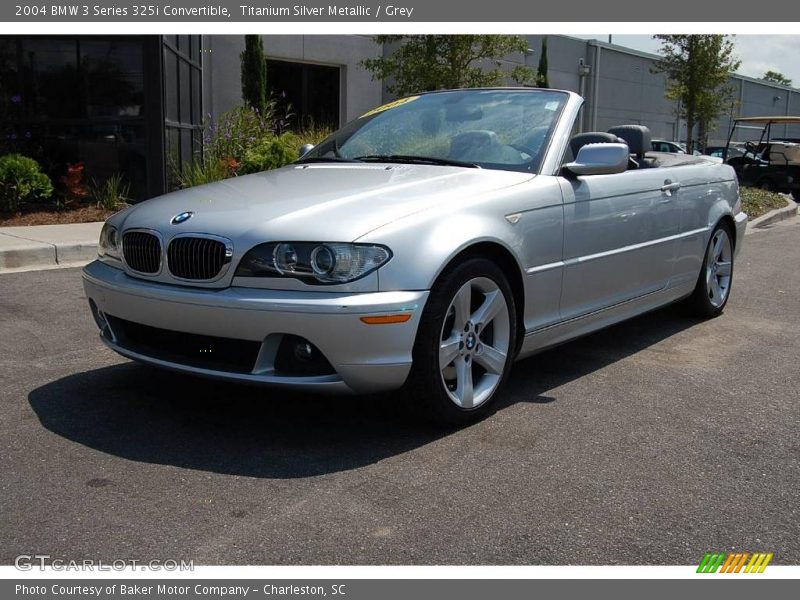 Titanium Silver Metallic / Grey 2004 BMW 3 Series 325i Convertible