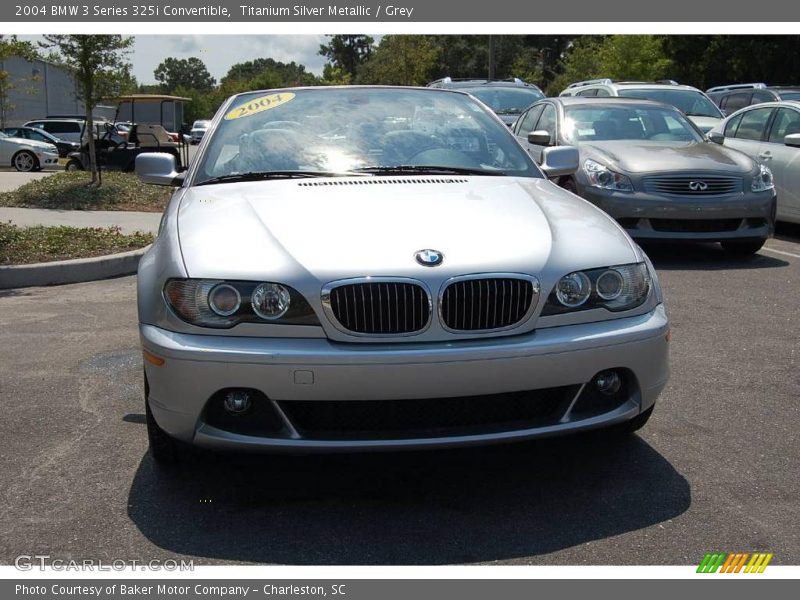 Titanium Silver Metallic / Grey 2004 BMW 3 Series 325i Convertible