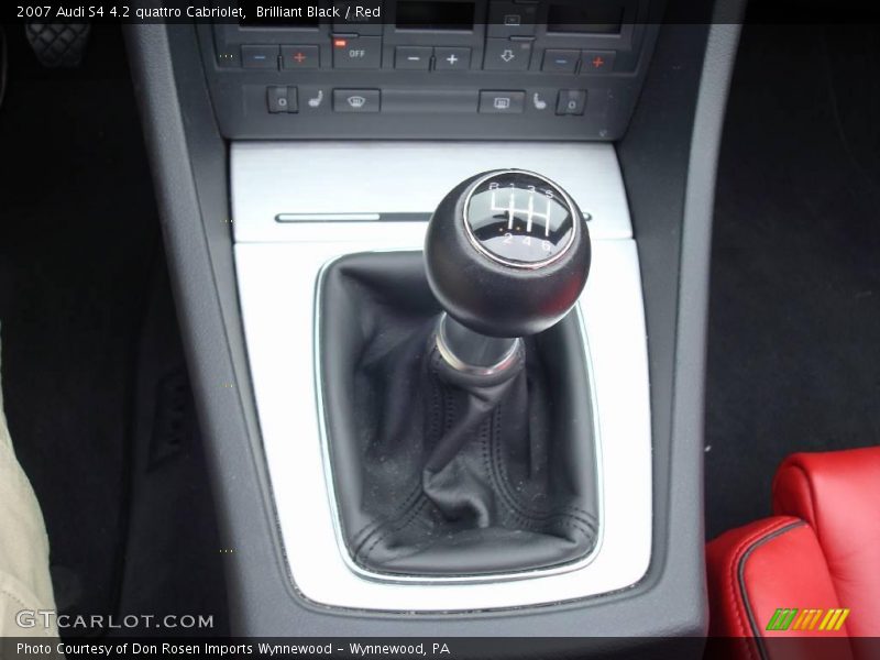 Brilliant Black / Red 2007 Audi S4 4.2 quattro Cabriolet