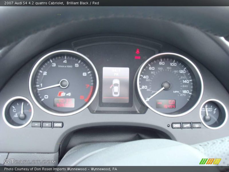 Brilliant Black / Red 2007 Audi S4 4.2 quattro Cabriolet