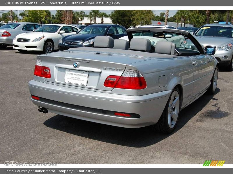 Titanium Silver Metallic / Grey 2004 BMW 3 Series 325i Convertible