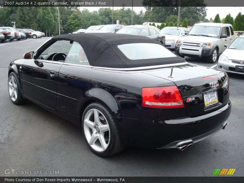 Brilliant Black / Red 2007 Audi S4 4.2 quattro Cabriolet