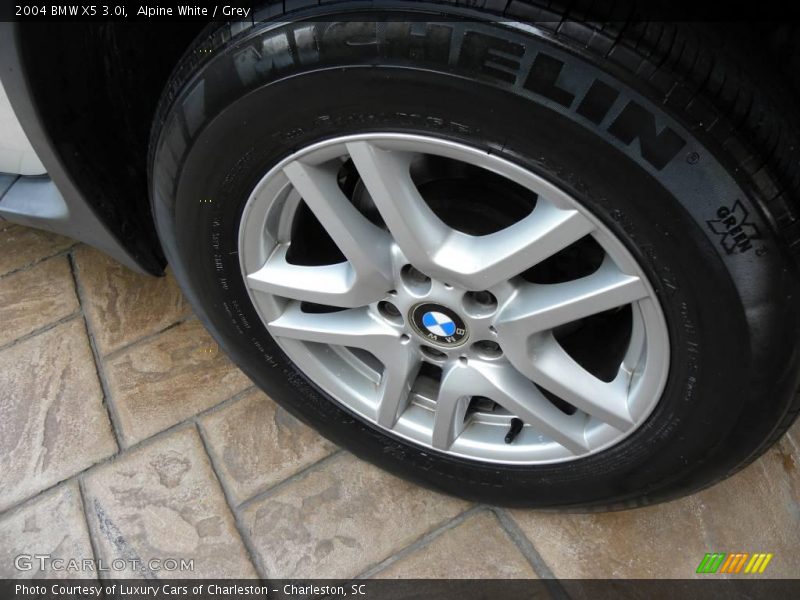 Alpine White / Grey 2004 BMW X5 3.0i