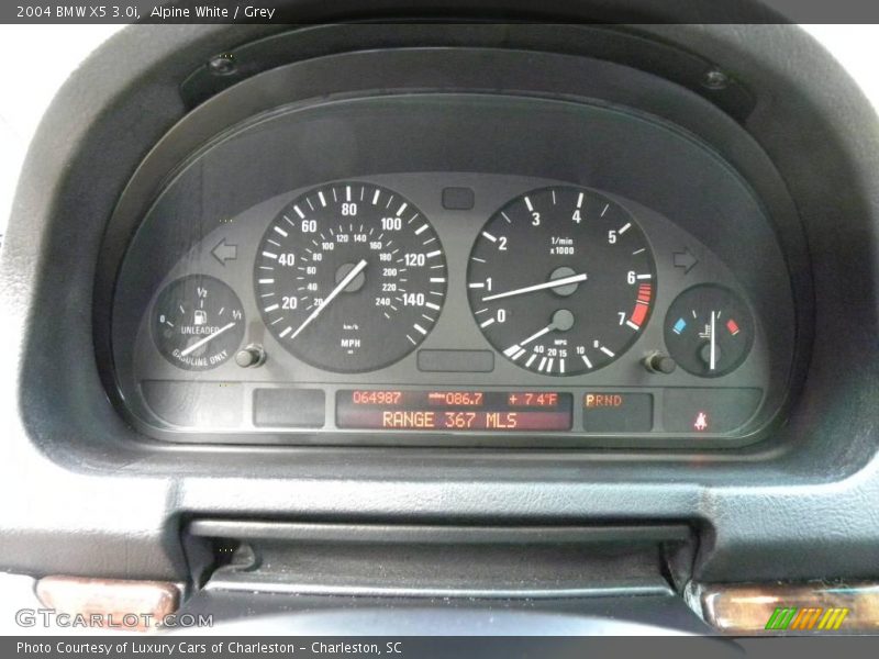Alpine White / Grey 2004 BMW X5 3.0i