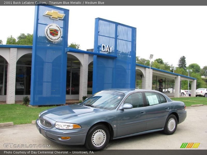 Titanium Blue Metallic / Medium Blue 2001 Buick LeSabre Custom