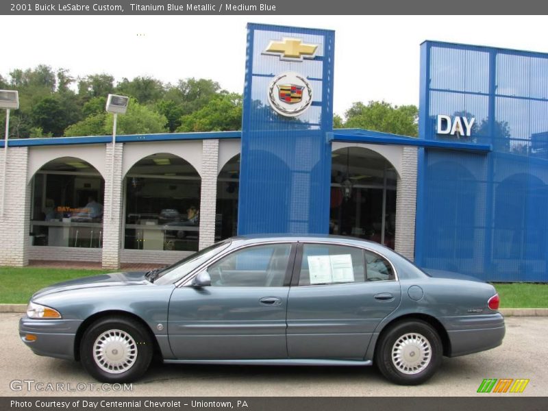 Titanium Blue Metallic / Medium Blue 2001 Buick LeSabre Custom