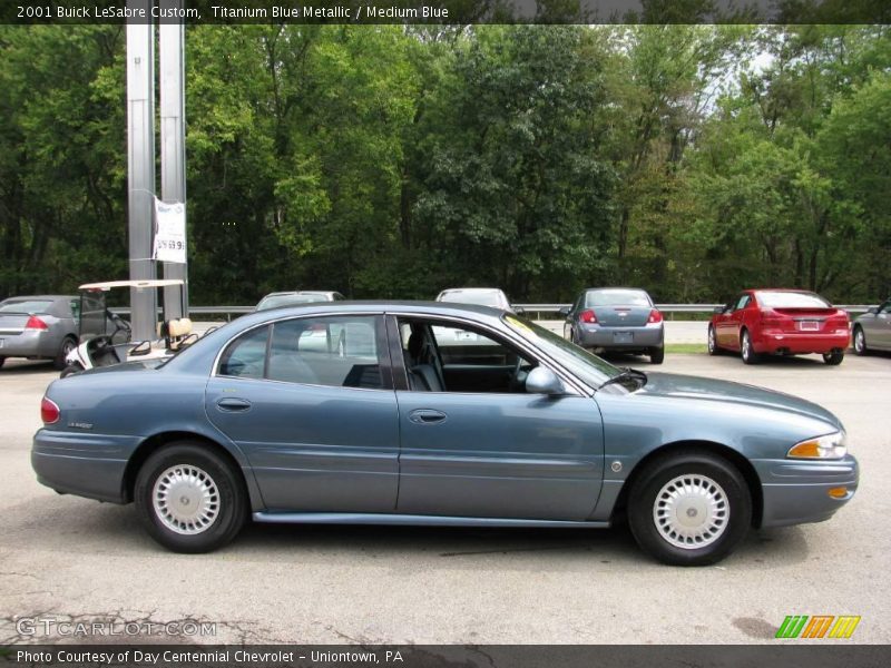 Titanium Blue Metallic / Medium Blue 2001 Buick LeSabre Custom