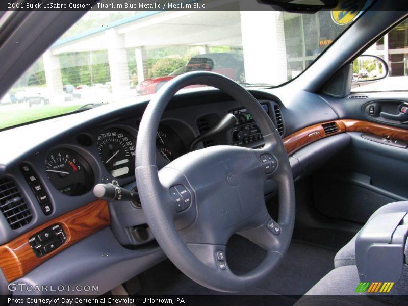 Titanium Blue Metallic / Medium Blue 2001 Buick LeSabre Custom