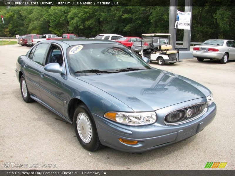 Titanium Blue Metallic / Medium Blue 2001 Buick LeSabre Custom