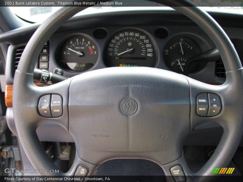 Titanium Blue Metallic / Medium Blue 2001 Buick LeSabre Custom