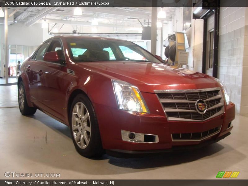 Crystal Red / Cashmere/Cocoa 2008 Cadillac CTS Sedan