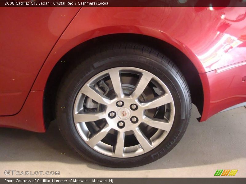 Crystal Red / Cashmere/Cocoa 2008 Cadillac CTS Sedan