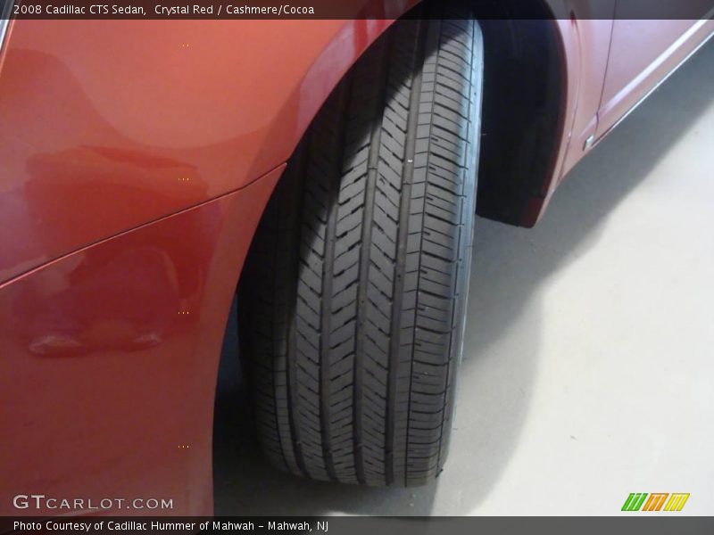 Crystal Red / Cashmere/Cocoa 2008 Cadillac CTS Sedan
