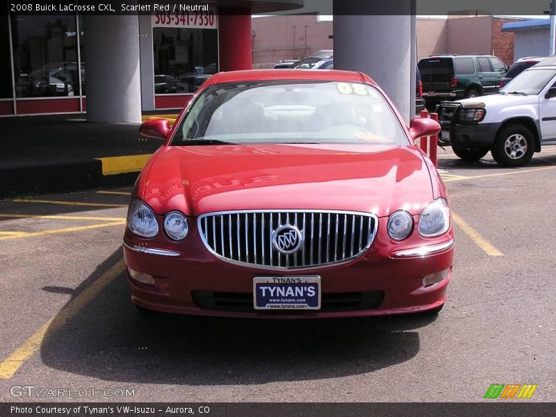 Scarlett Red / Neutral 2008 Buick LaCrosse CXL